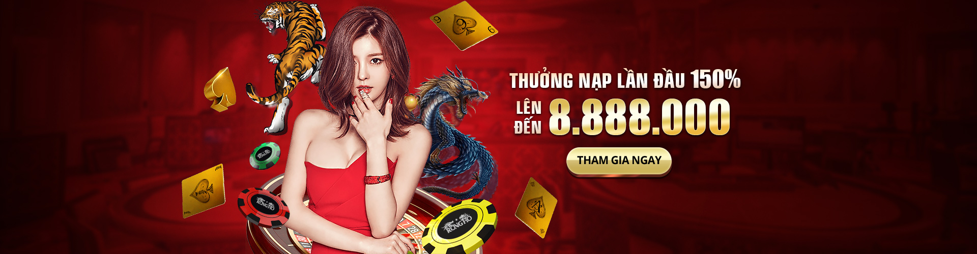 Thưởng nạp lần đầu lên đến 8888K tại RONGHO99