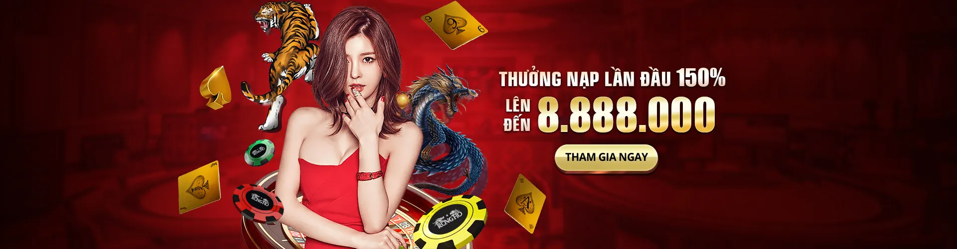 Thưởng nạp lần đầu lên đến 8888K tại RONGHO99
